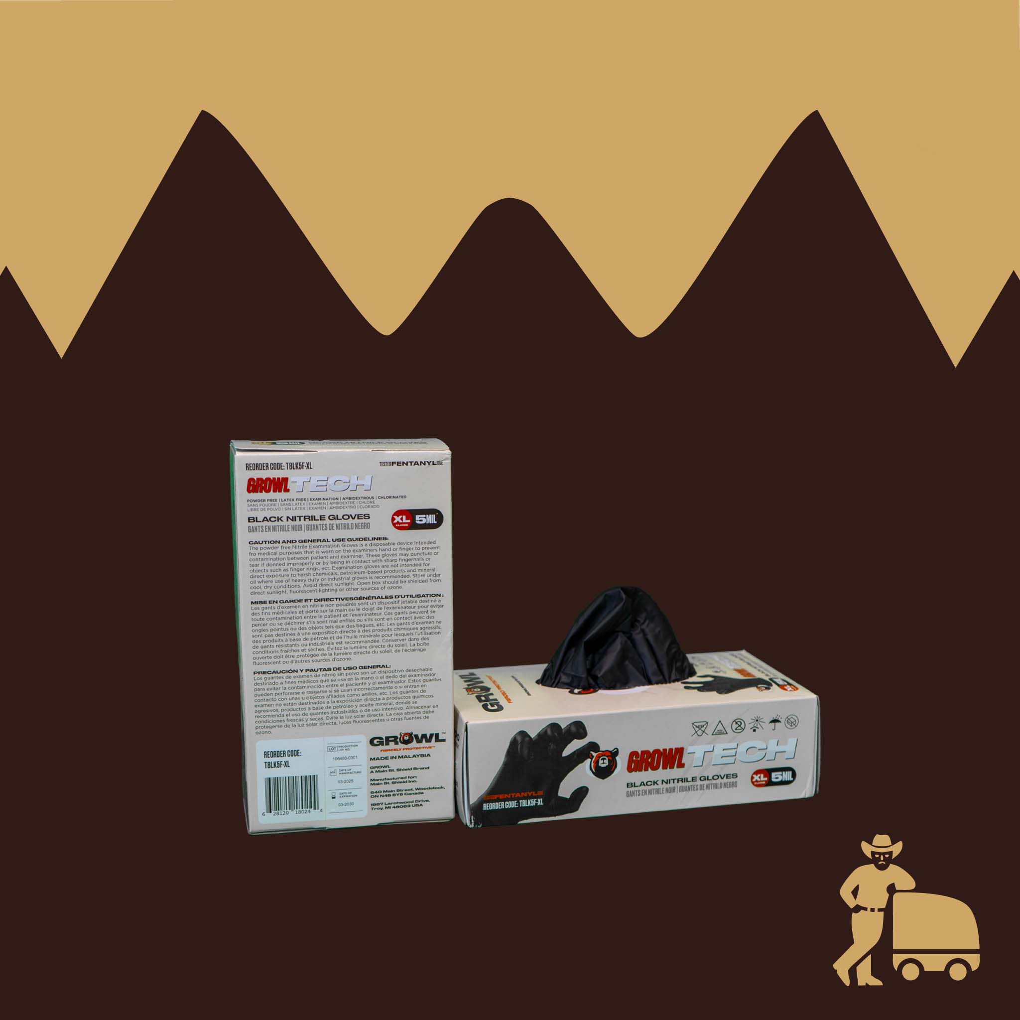 Growl Grizzly Gloves (sold by the case)