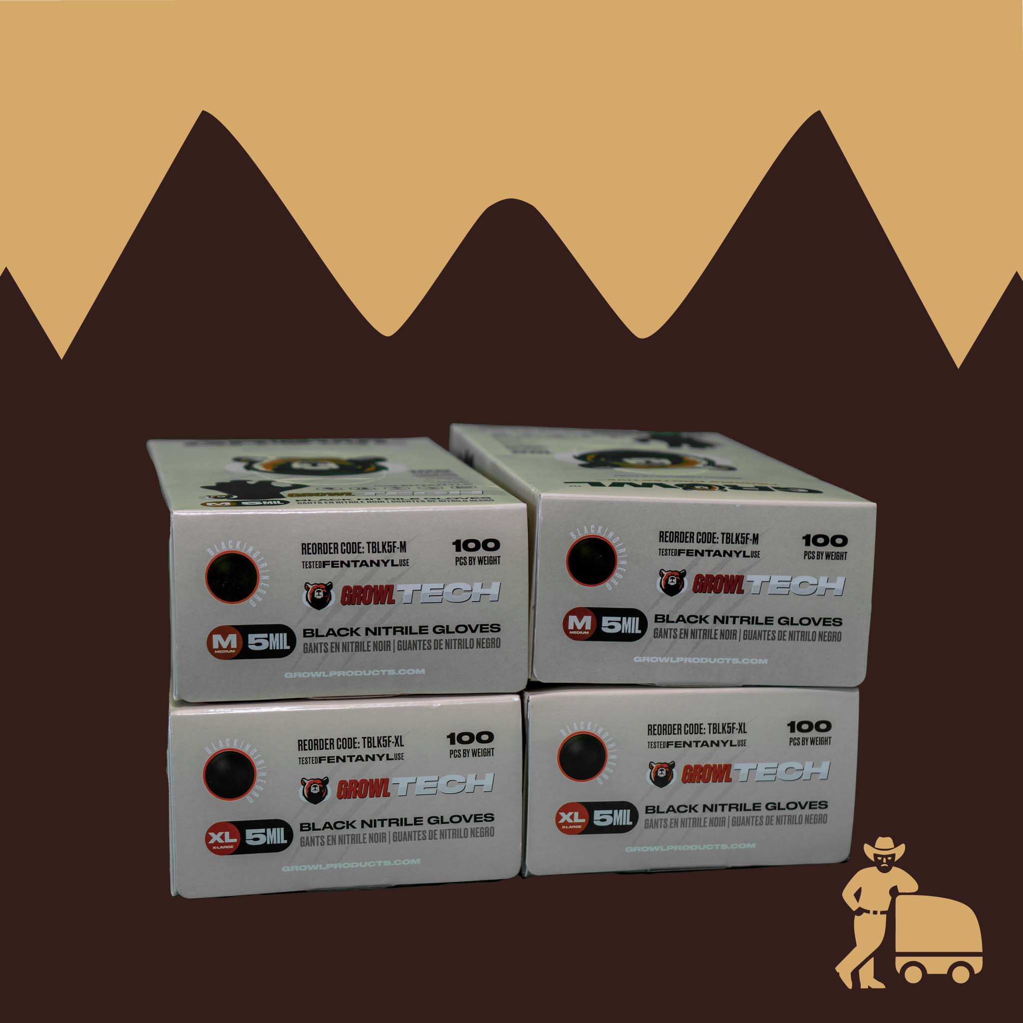 Growl Grizzly Gloves (sold by the case)
