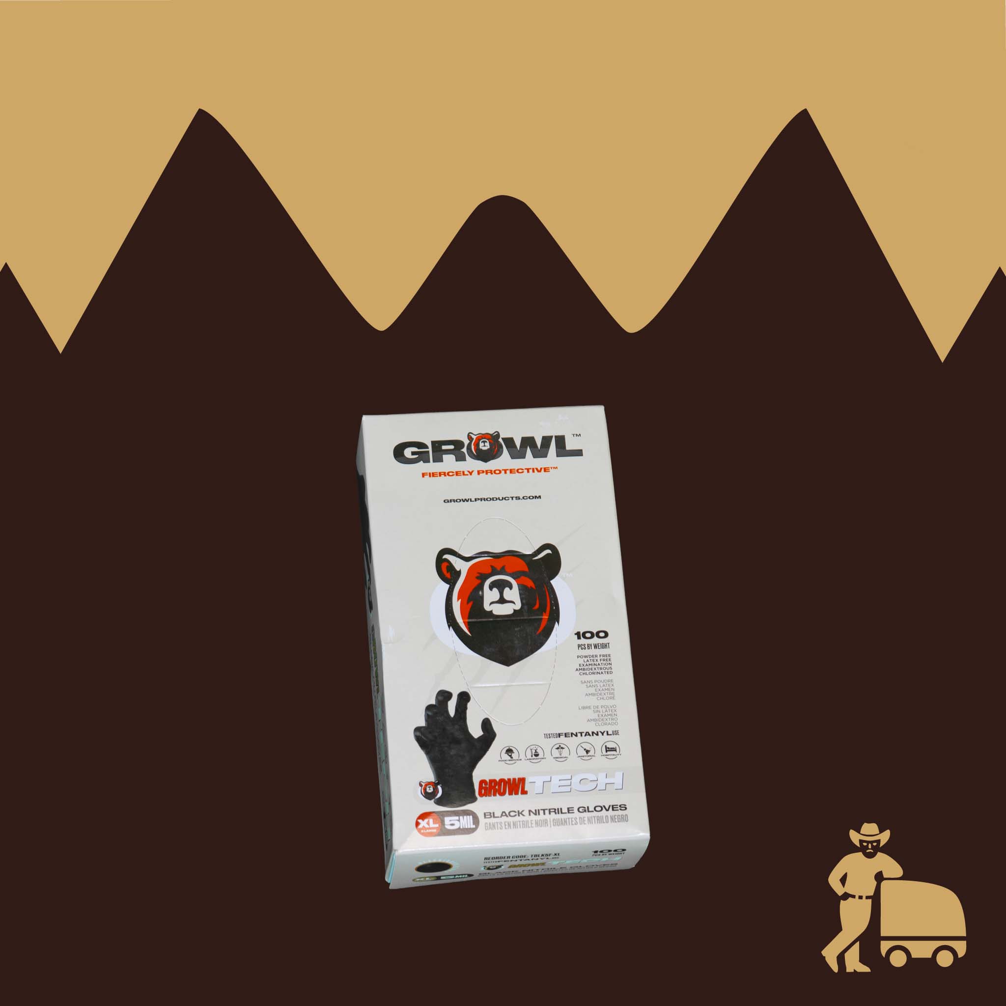 Growl Grizzly Gloves (sold by the case)